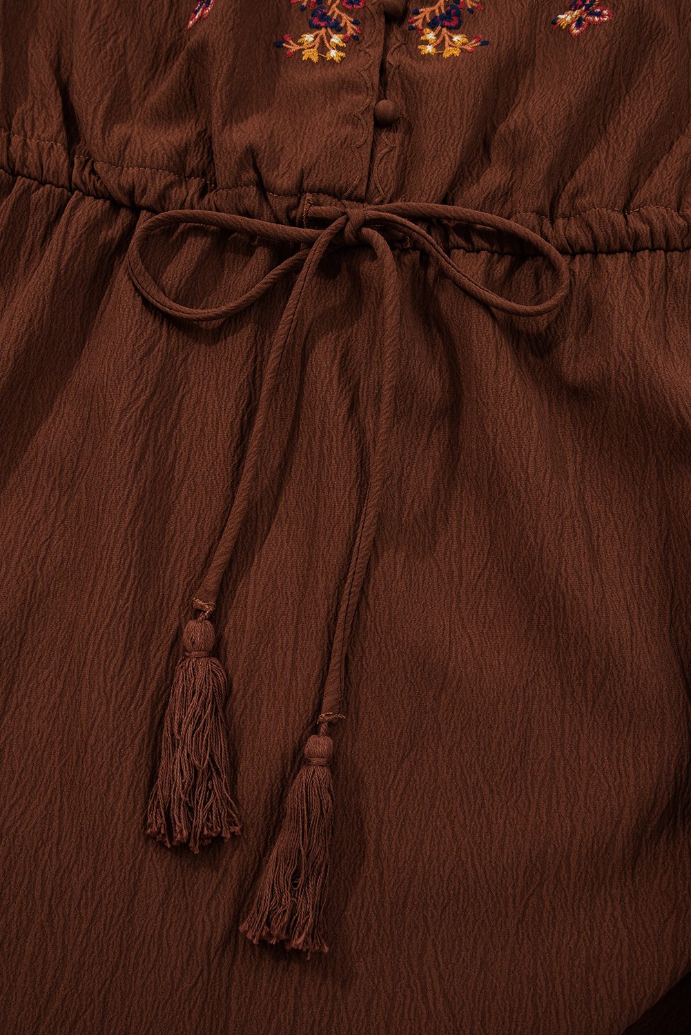 floral embroidered mini dress