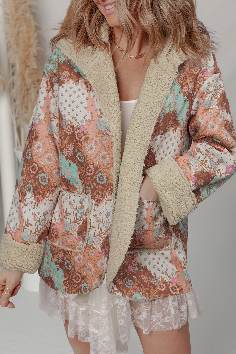 vintage floral jacket