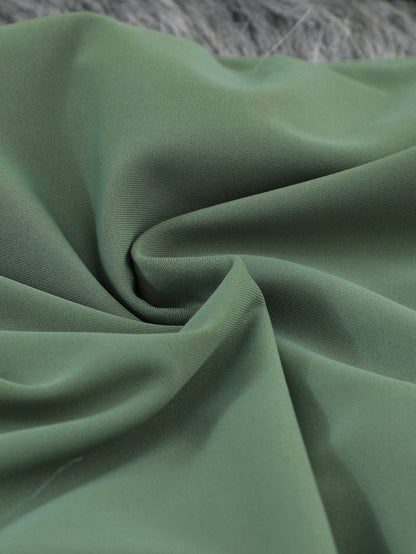 Green French Romance High Waist Bikini with Puff Sleeves