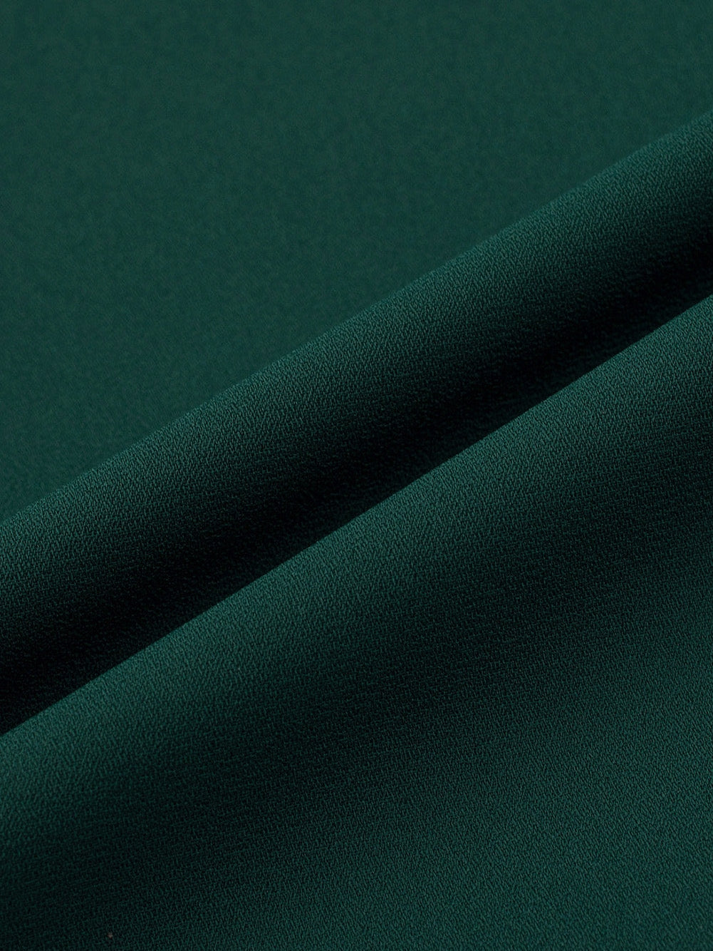 Green Split V-Neck Pleated Flutter Sleeve Blouse