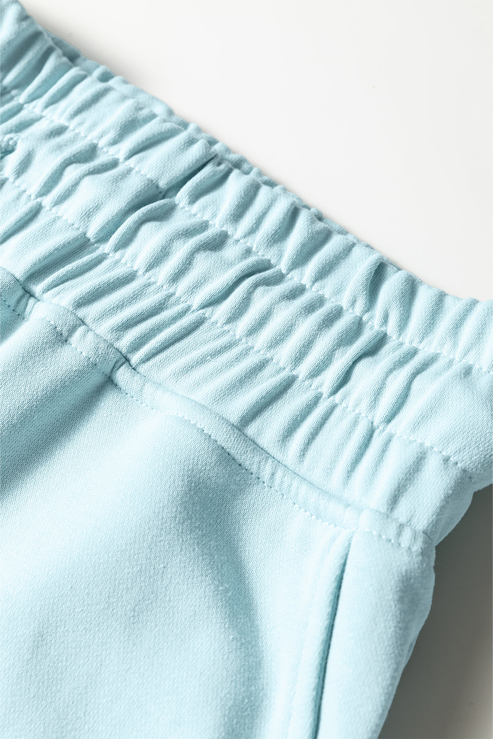 drop shoulder pullover wide leg pant set