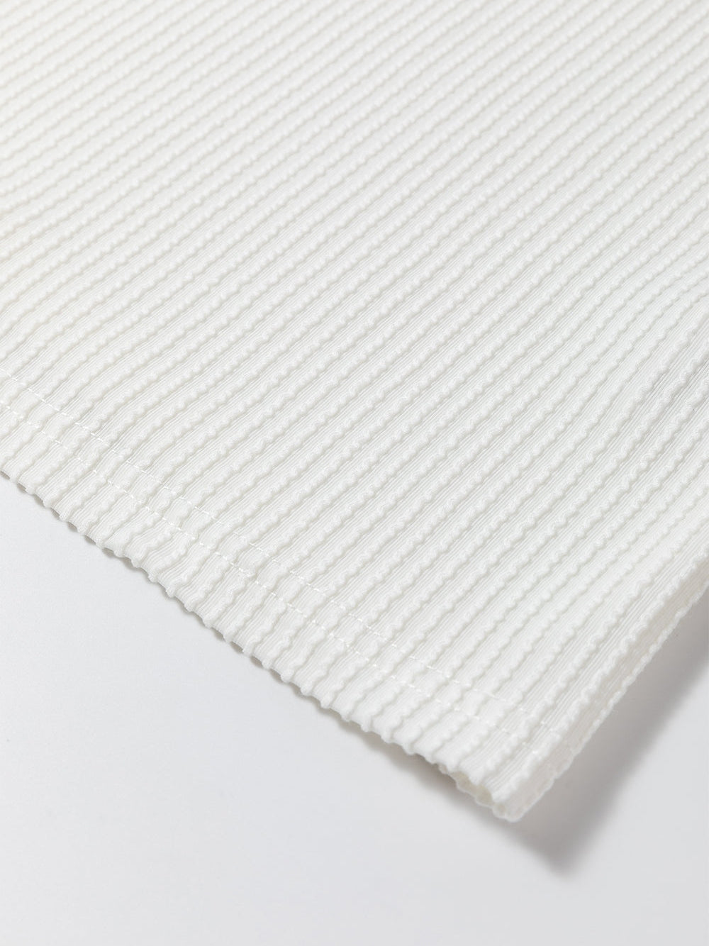 White Ribbed Colorblock Plus Size T-Shirt