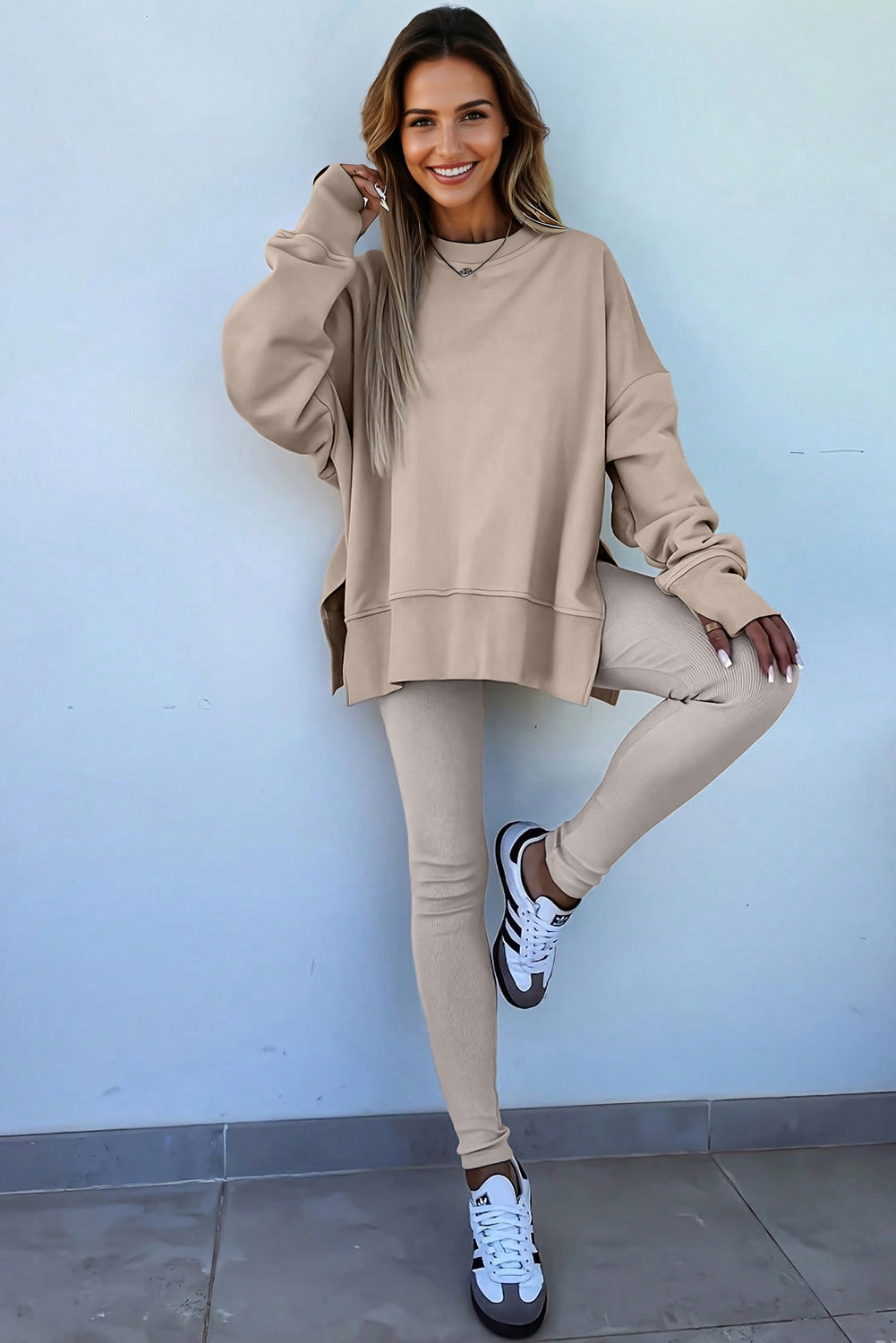 oversize sweatshirt leggings set