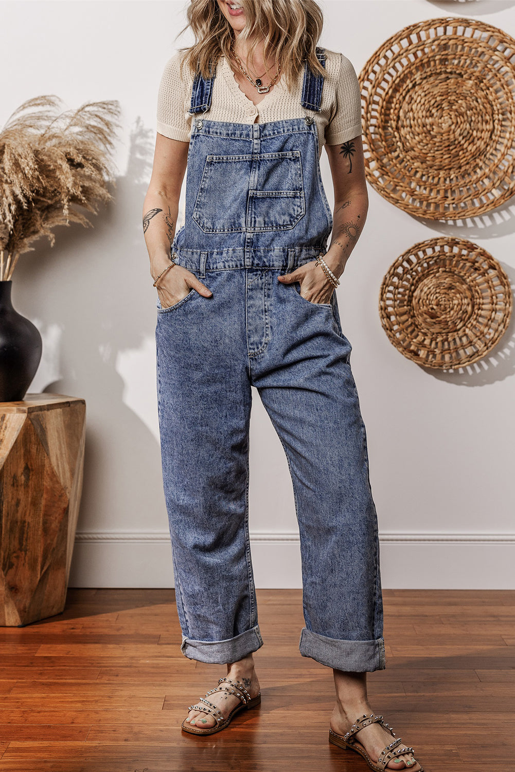 ladies denim jumpsuit