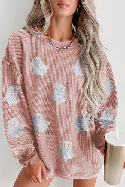pink halloween sweatshirt