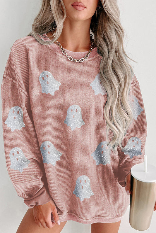 pink halloween sweatshirt