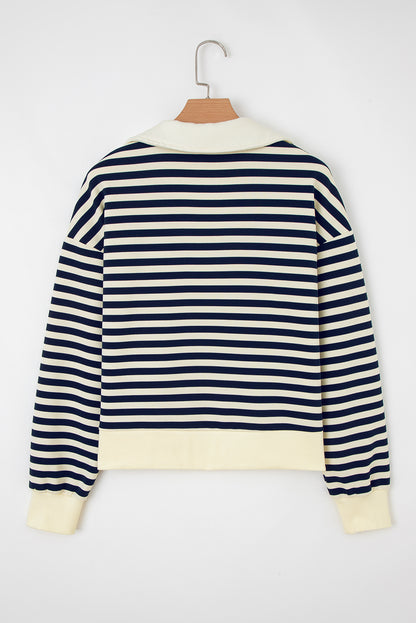 striped long sleeve top