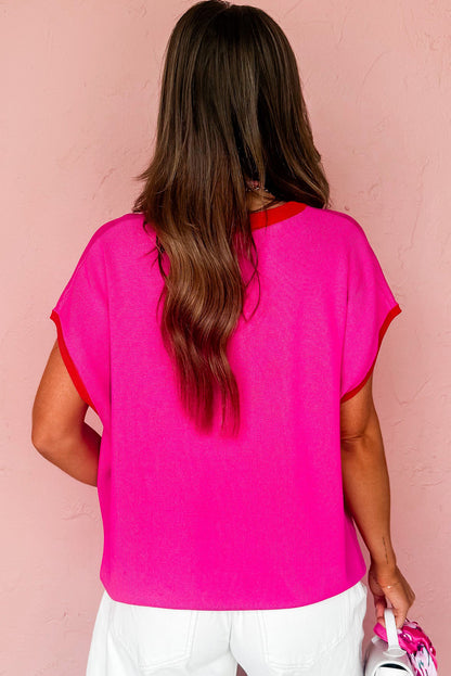 short sleeve loose sweater