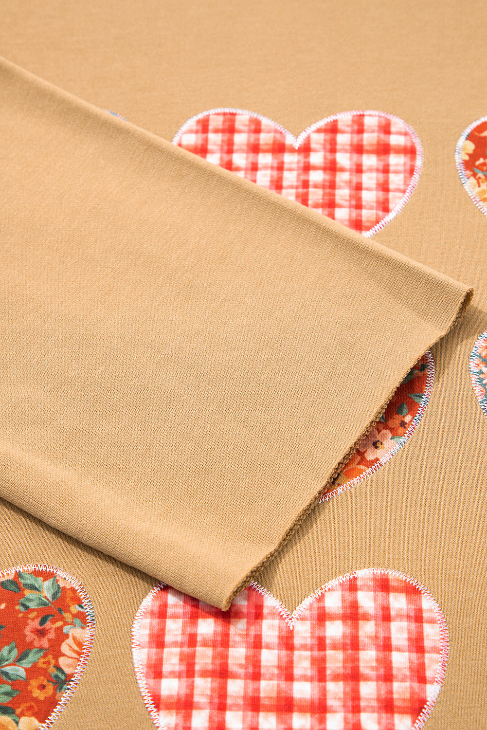 heart patch sweatshirt