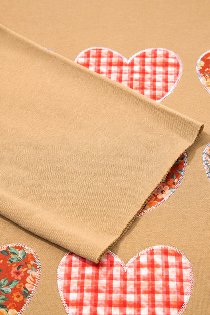 heart patch sweatshirt