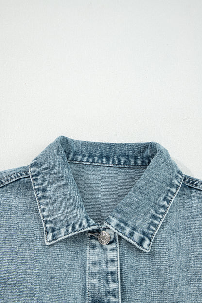 frayed denim vest