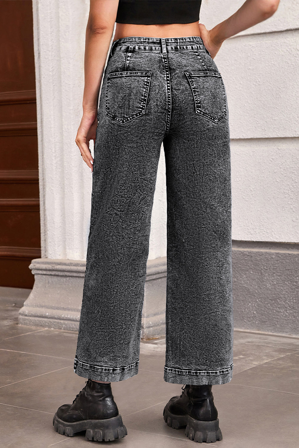 straight leg loose jeans