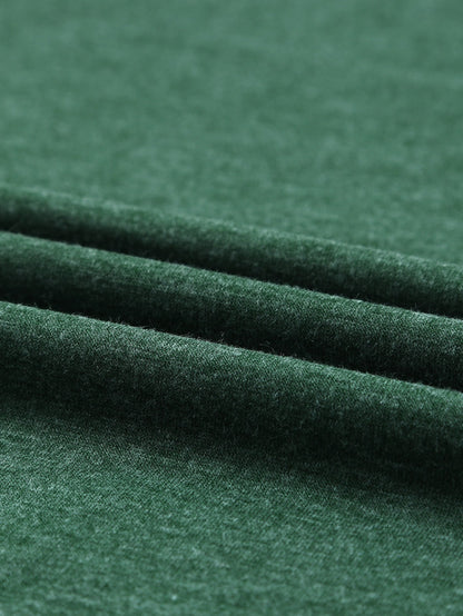 Green Sleeveless Solid Color Round Neck Tank Top