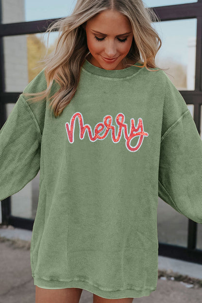 sequin graphic sweatshirt