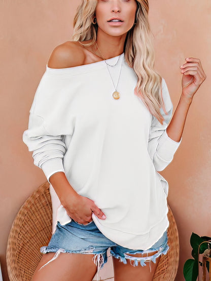 Solid Long Sleeve Pullover T-Shirts