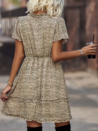 Mini Dresses - Temperament Commuting Floral Sexy Mini Dress - MsDressly