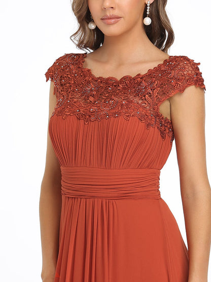 Lacey Chiffon Evening Party Gowns - Top Sellers