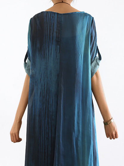 Midi Dresses - Literary Retro Elegant Big Swing Midi Dress - MsDressly