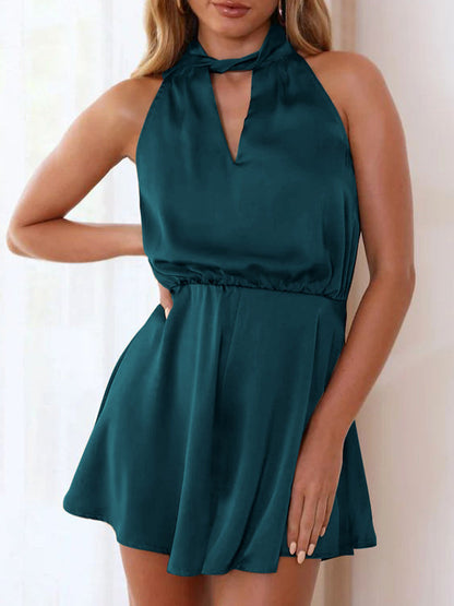 Fashion American Halter Neck Jumpsuit