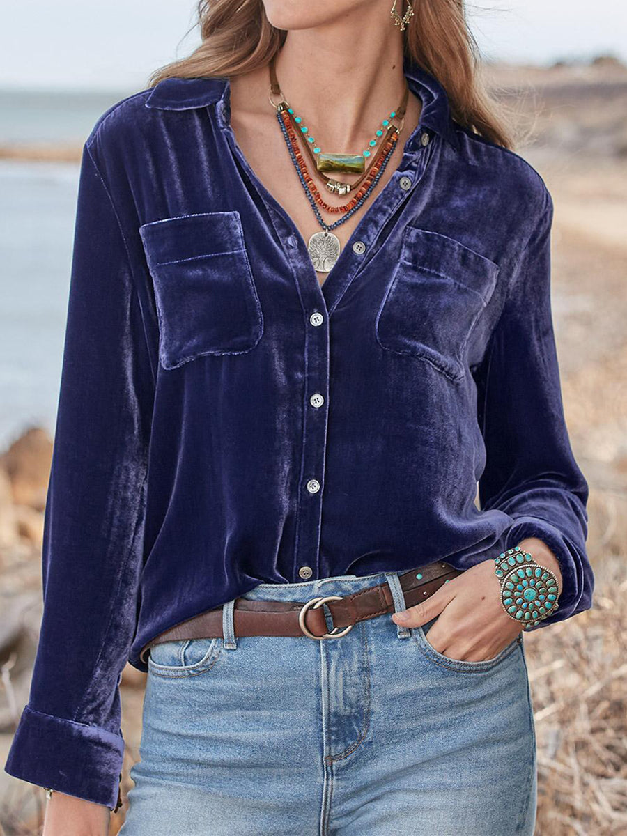 Blouses - Temperament Commuting Versatile Irregular Loose Blouse - MsDressly