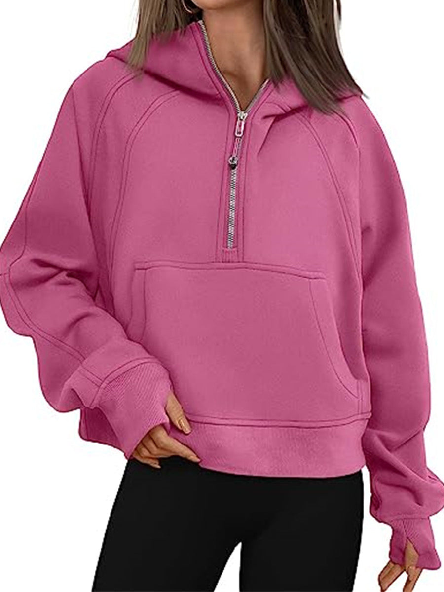 Trendy Oversized Fleece Pullover Long Sleeve Hoodie