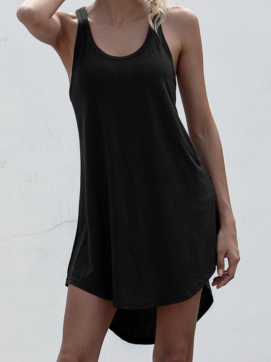 Racerback High-Low Mini Dress