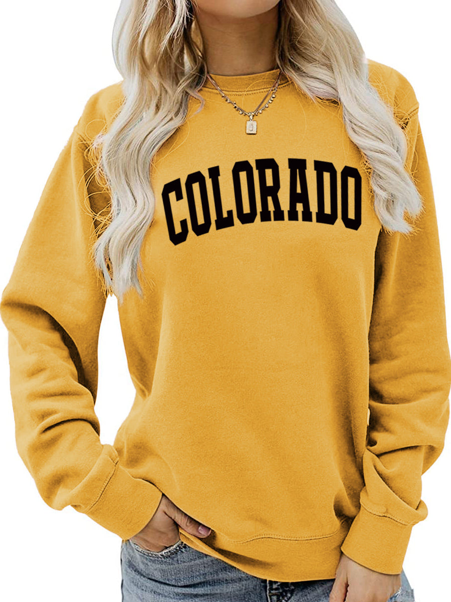 Hoodies - Oversized Casual Loose Pullover Crewneck Long Sleeve Hoodie - MsDressly
