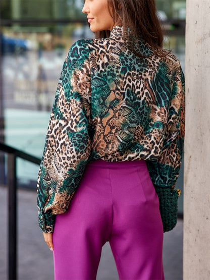 Blouses - Loose Digital Printing Comfortable Casual Blouse - MsDressly