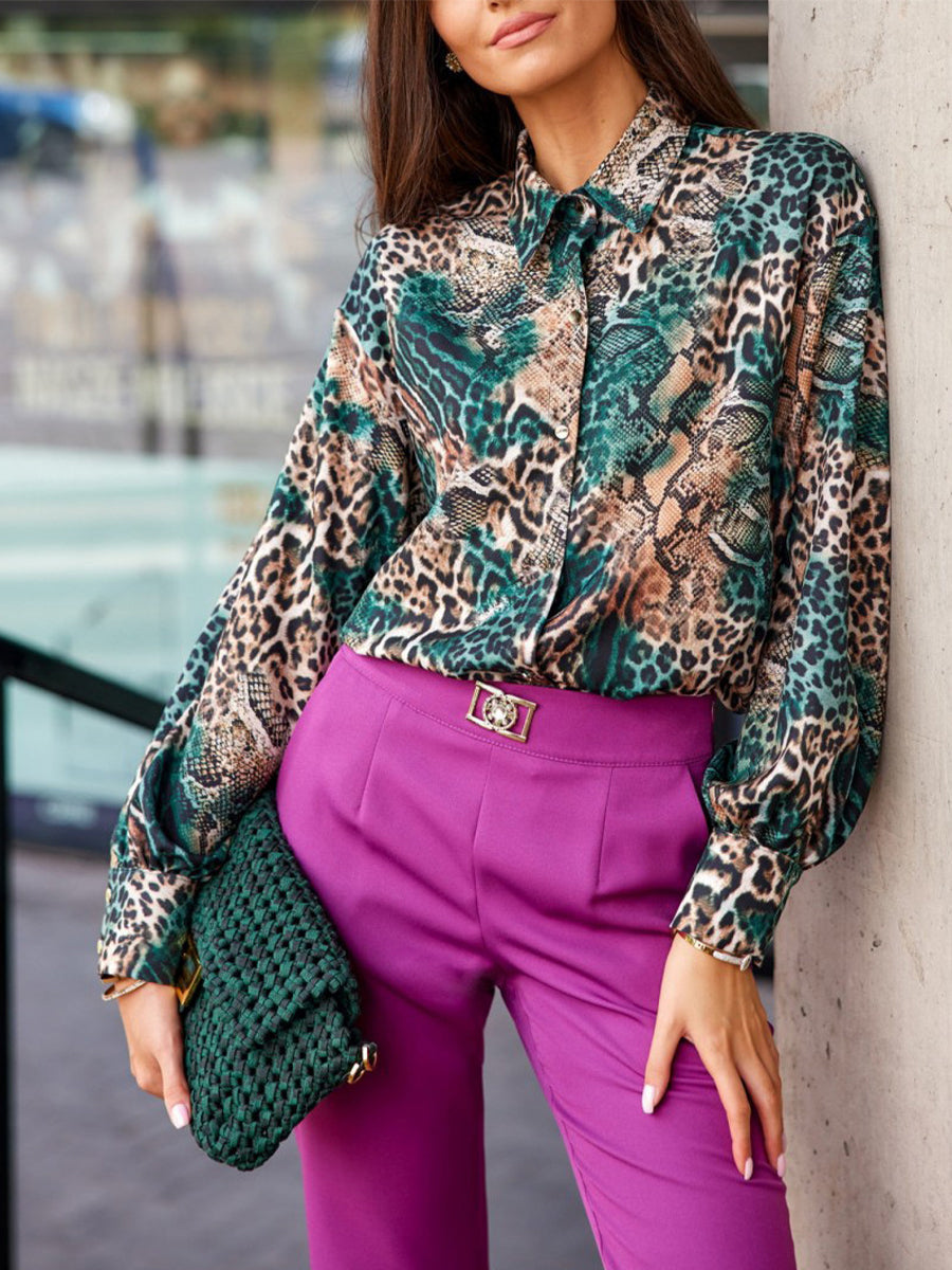 Blouses - Loose Digital Printing Comfortable Casual Blouse - MsDressly