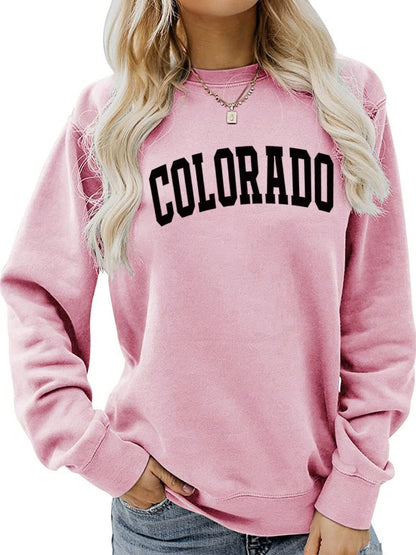 Hoodies - Oversized Casual Loose Pullover Crewneck Long Sleeve Hoodie - MsDressly