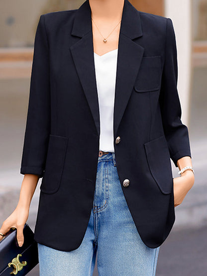 Blazers - Professional Casual Simple And Tempting Commuter Blazer - MsDressly