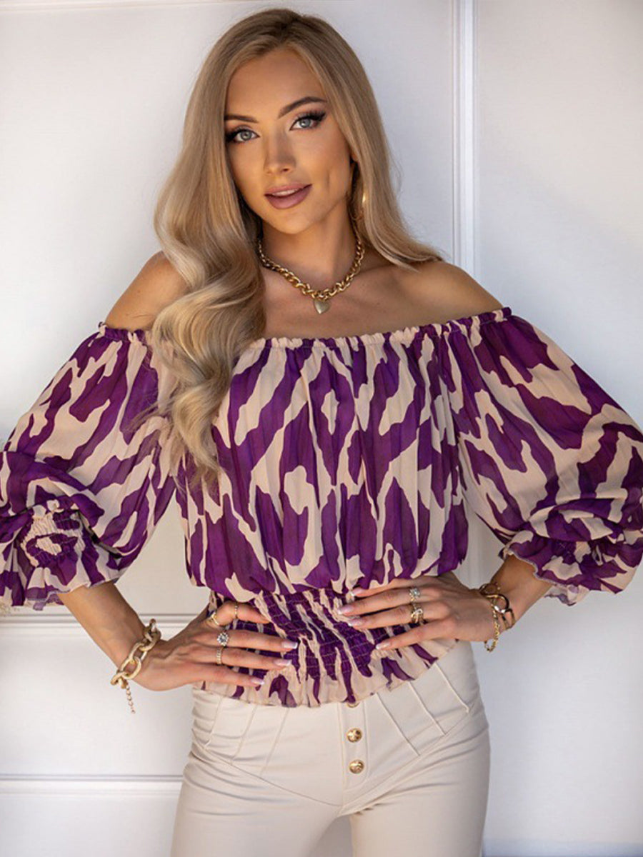 T-Shirts - One Shoulder Loose All Match Short Sleeved T-Shirt - MsDressly