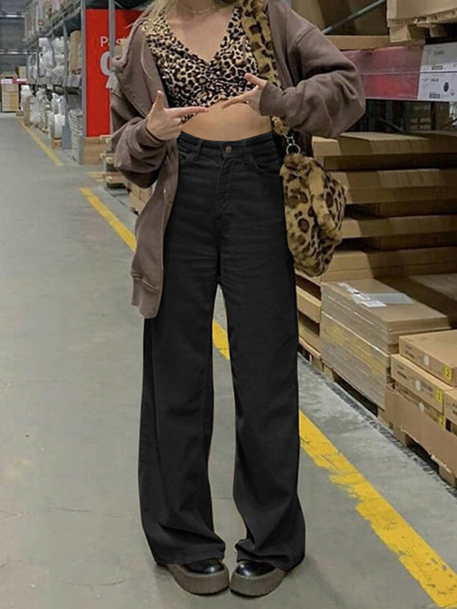 Pants - Judy Blue High Waist Garment Dyed Wide Pants - MsDressly