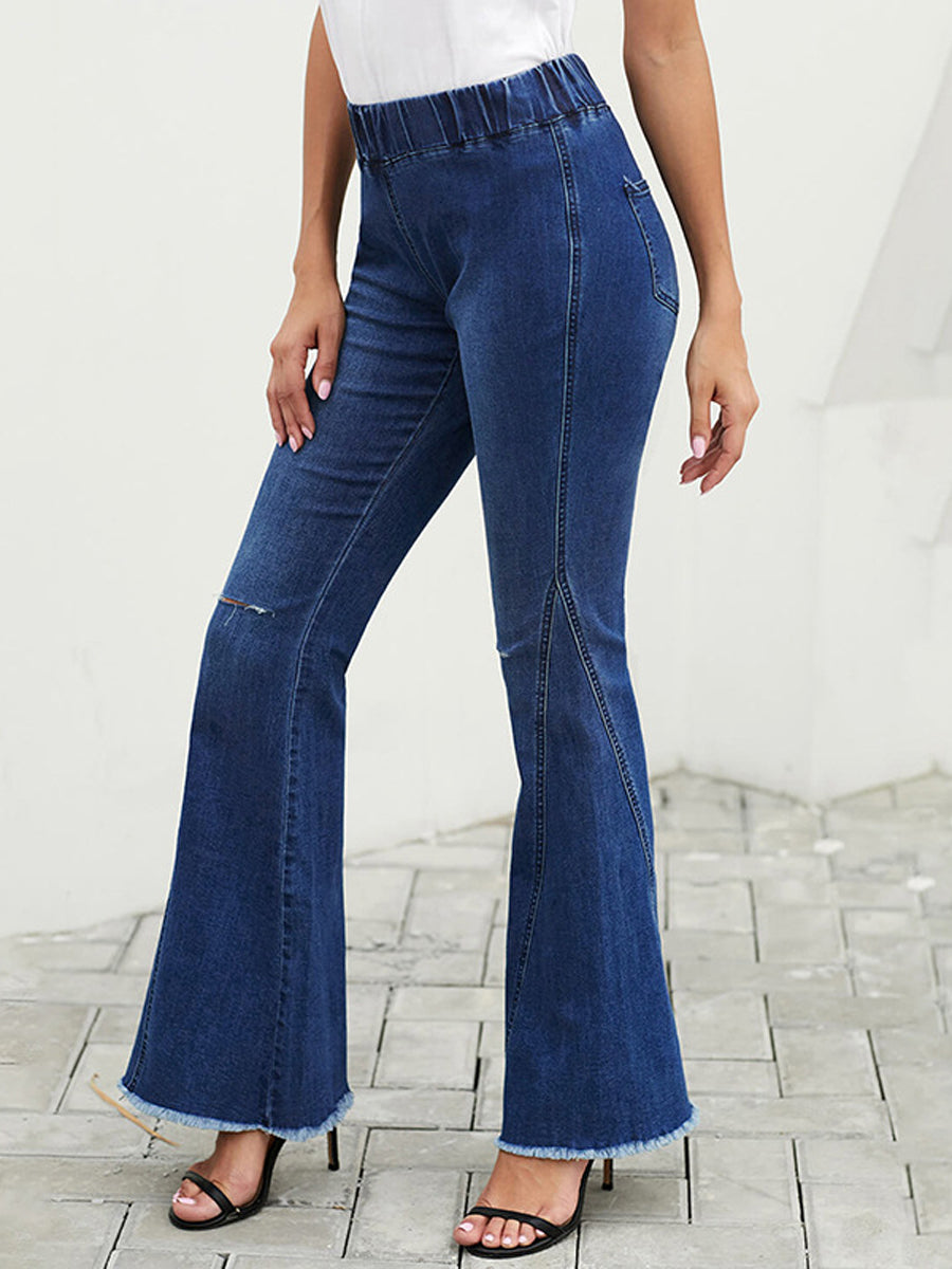 Pants - Judy Blue Claire Full Size High Rise Flare Pants - MsDressly