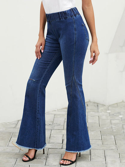 Pants - Judy Blue Claire Full Size High Rise Flare Pants - MsDressly