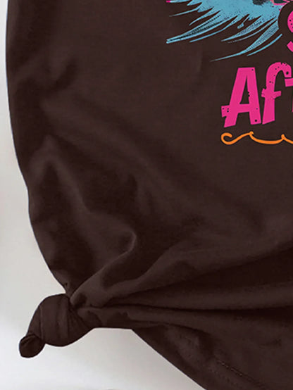 Grim Reaper Nautical with  Skull Graphic Print T-shirt Short Sleeve Crew Neck Casual Top For Summer & Spring Women's Clothing