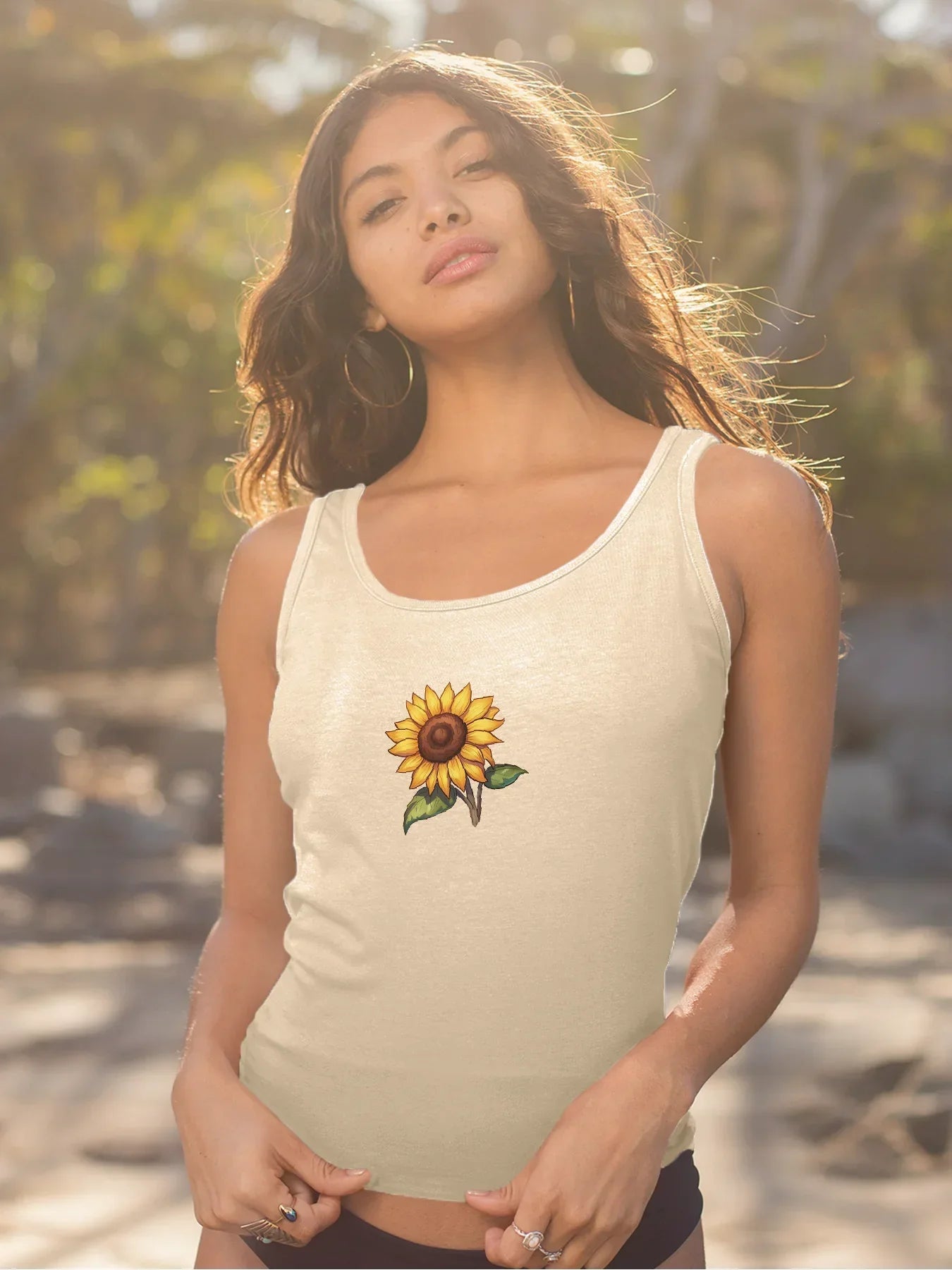 Beige Crop Top Classic Cream Ribbed Crop Tank – Neutral Tone Elegance