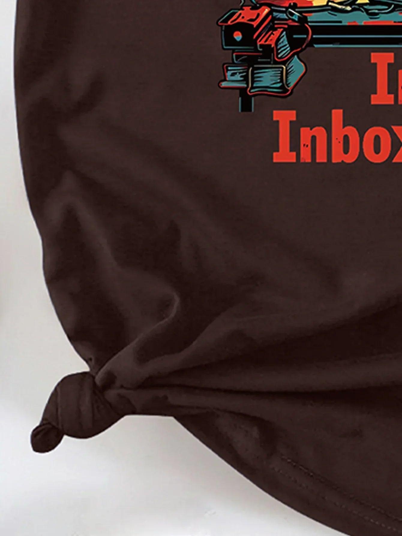 Email Overload Humor Skeletal Office Chaos Print T-shirt Short Sleeve Crew Neck Casual Top For Summer&Spring Women's Clothing