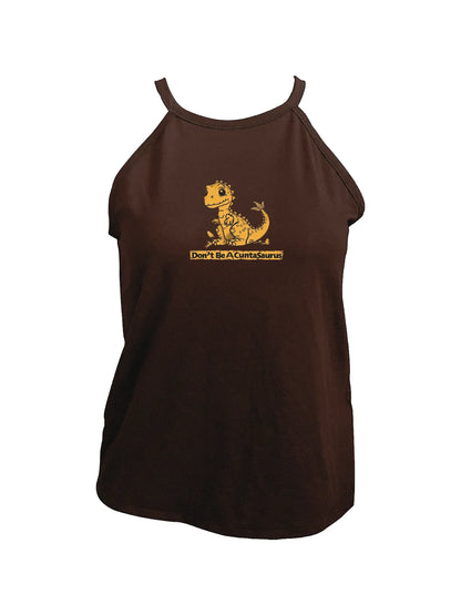 Humorous and Bold Funny Dinosaur Print Cami Top Sleeveless Casual Top For Summer & Spring Women's Clothing