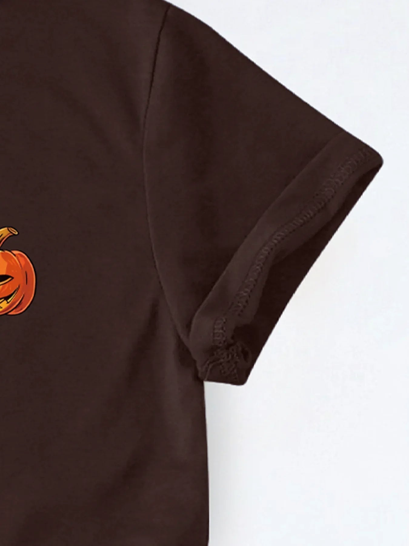 Halloween Spooky Jack-o'-Lantern Parade  Print T-shirt Short Sleeve Crew Neck Casual Top For Summer & Spring Women's Clothing