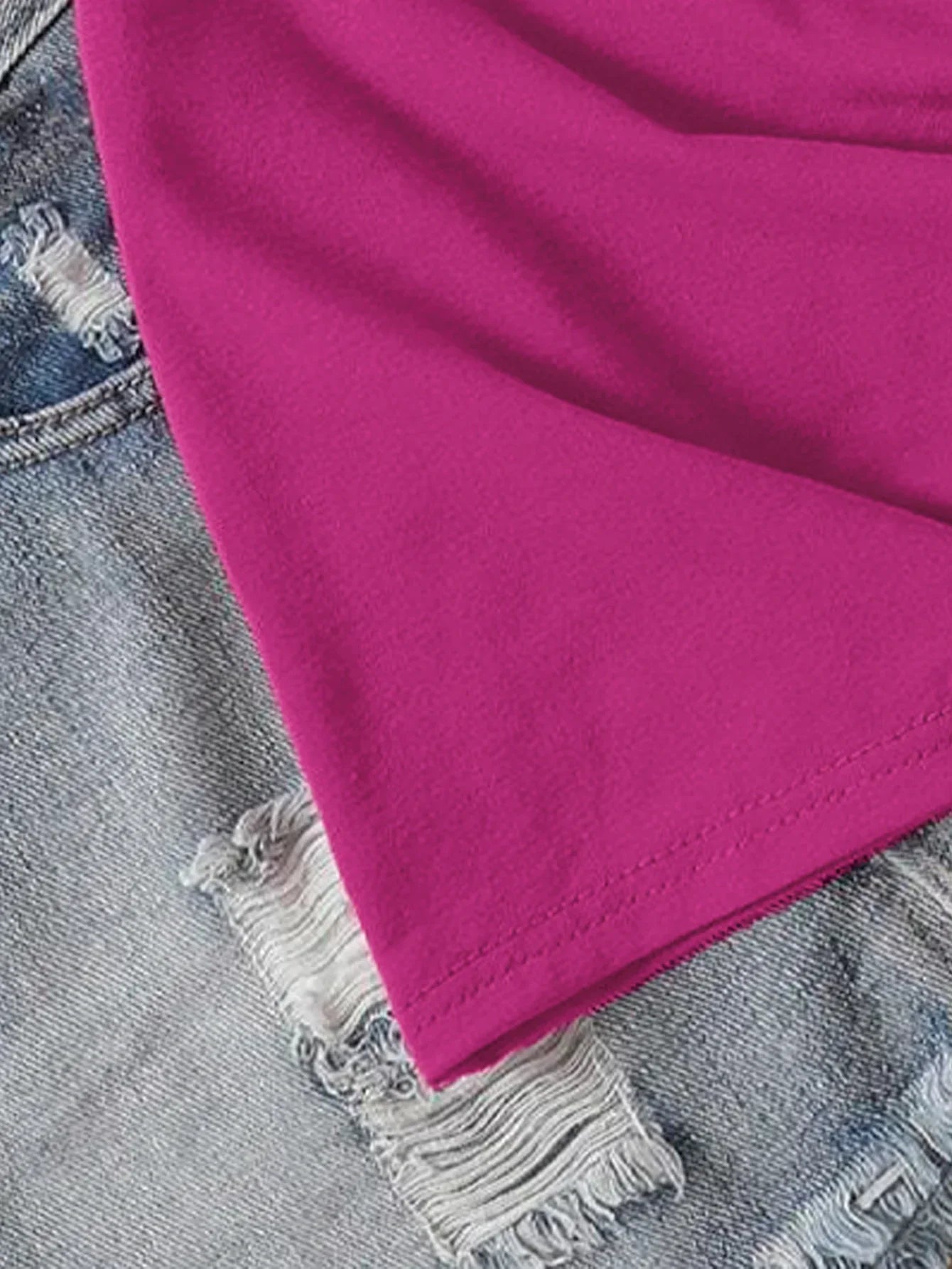 Fuchsia Graphic Tee Featuring Raccoon Print T-shirt Short Sleeve Crew Neck Casual Top For Summer & Spring Women's Clothing