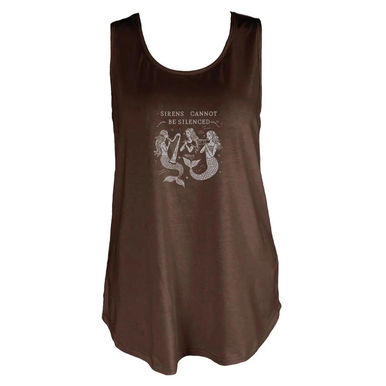 Enchanting Sirens Graphic Print Tank Top Sleeveless Casual Top For Summer & Spring Women's Clothing