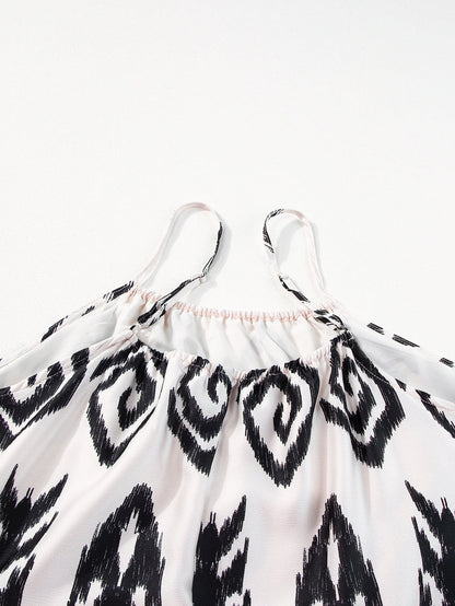 Cowgirl Chic Black Aztec Western Print Halter Maxi Dress