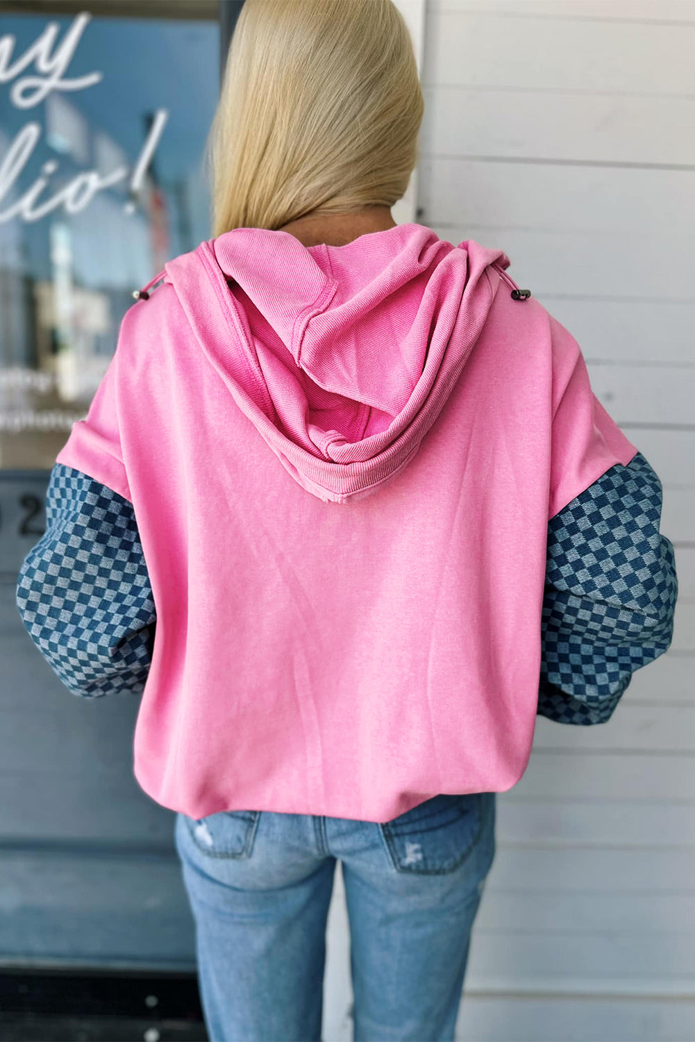 half zip hoodie womens