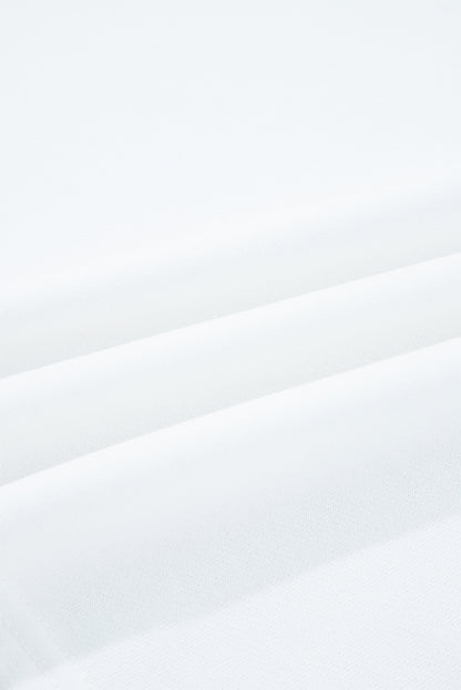 White HOLLY JOLLY Embroidered Graphic Pullover Sweatshirt