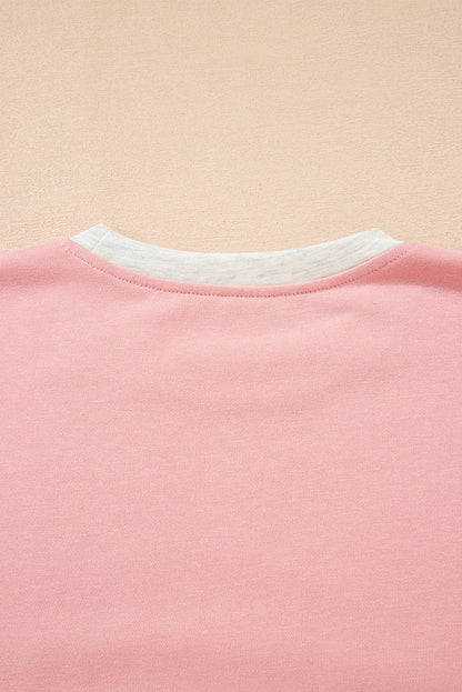 color block pant set