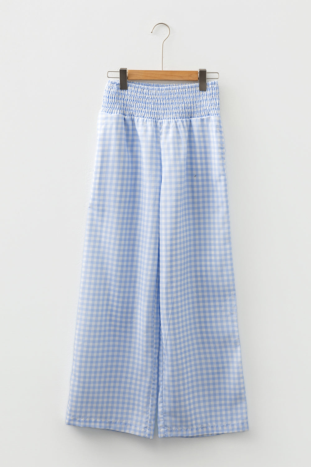 plaid print high waist pants