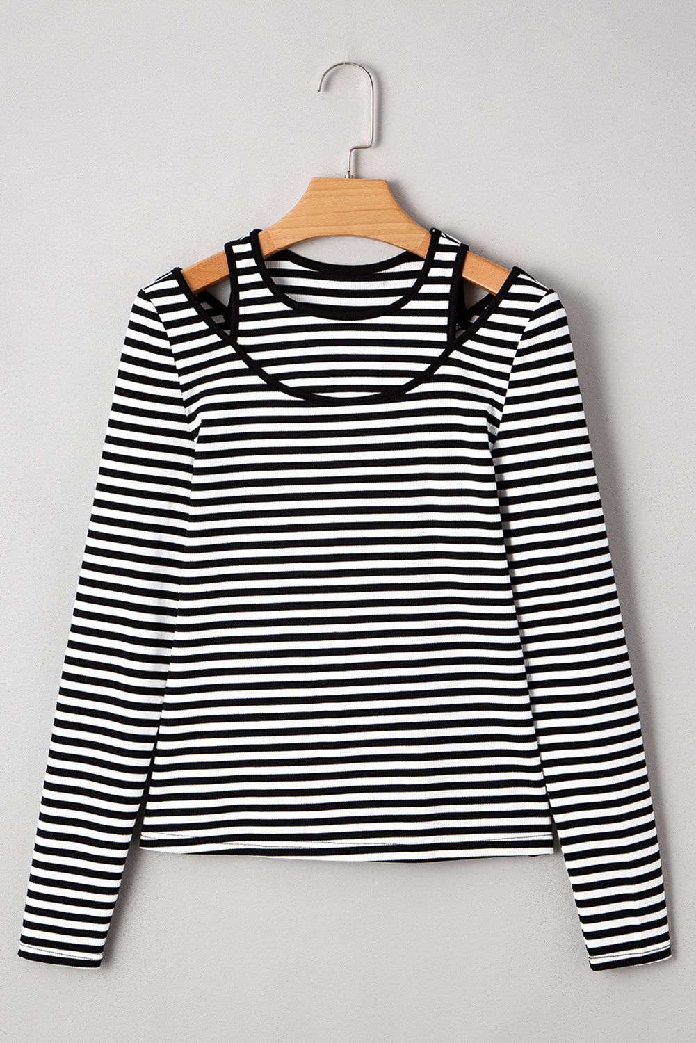 stripe long sleeve top