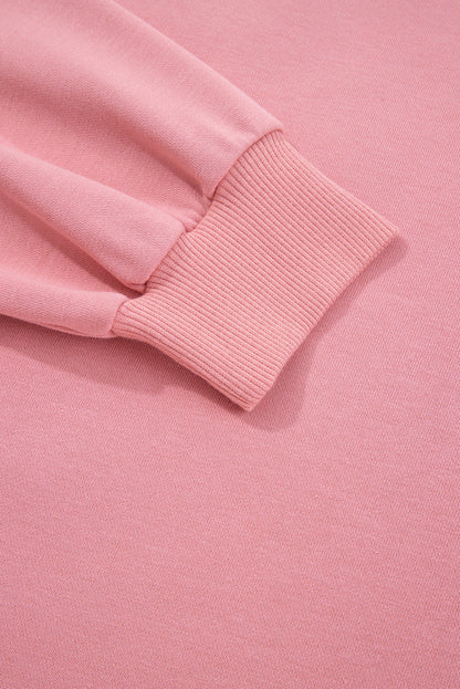 flower patched sweatshirt