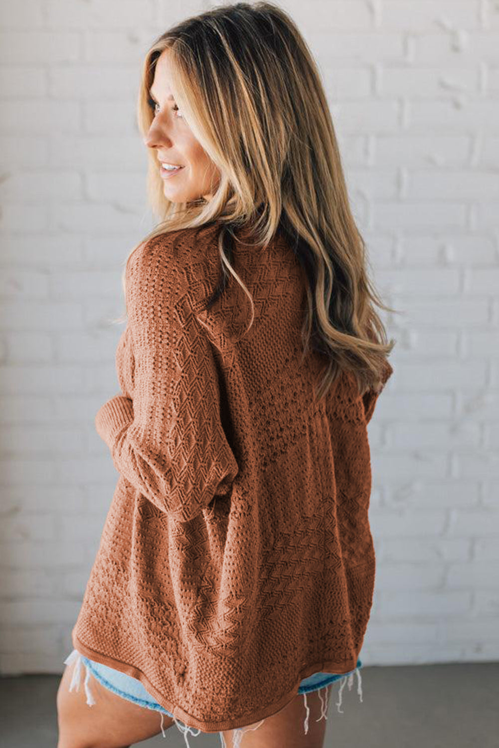 womens open front cardigan